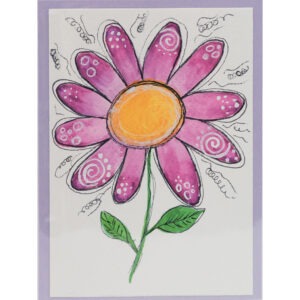 Blume Violett Aquarell