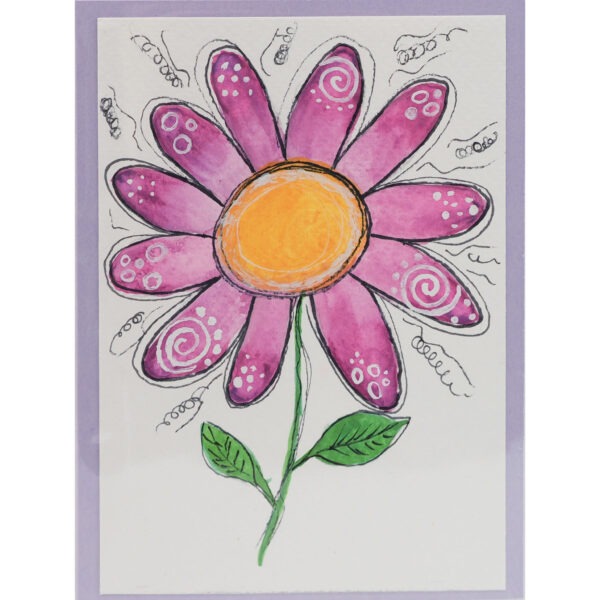 Blume Violett Aquarell