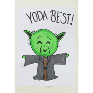 Danke Yoda Aquarell