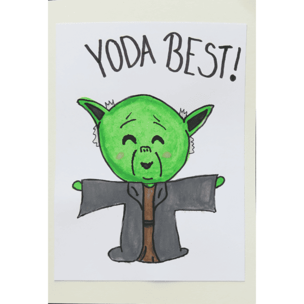 Danke Yoda Aquarell