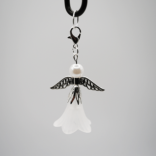 Engel mit weissem Blumenrock gross