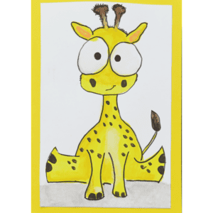 Giraffe Aquarell