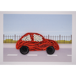 3D Auto auf der Strasse