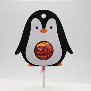 Pinguin mit Lollipop