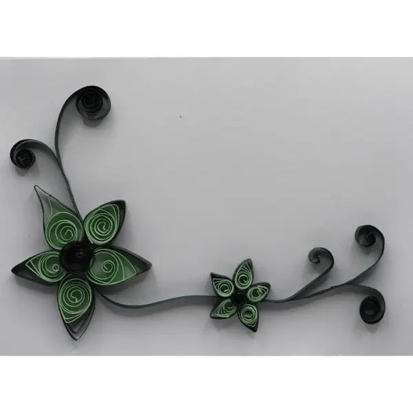 Quilling Blume spitz grün