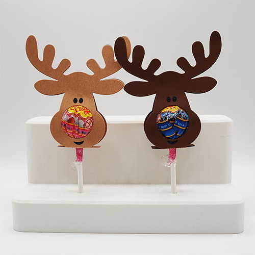 Rentier mit Lollipop in set