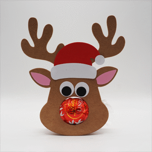 Rentier mit Mütze mit Lindtkugel