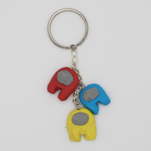 Schlüsselanhänger Fimo Amongus