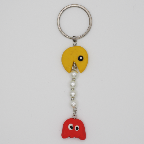 Schlüsselanhänger Fimo Packman