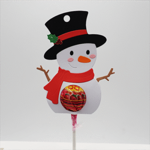 Schneemann mit Lollipop