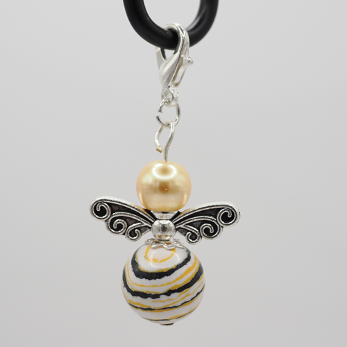 Schutzengel gestreift gelb