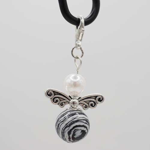 Schutzengel gestreift schwarz