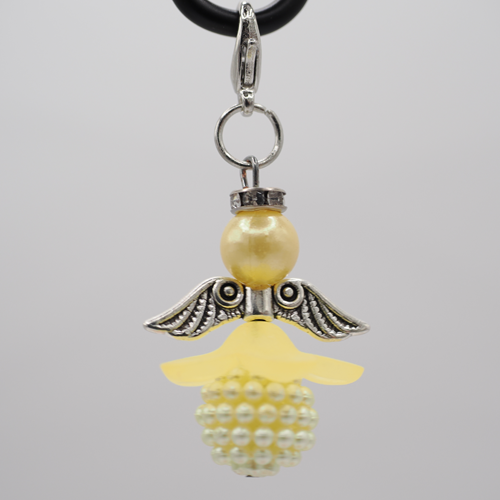 Schutzengel mit Blumenrock gelb