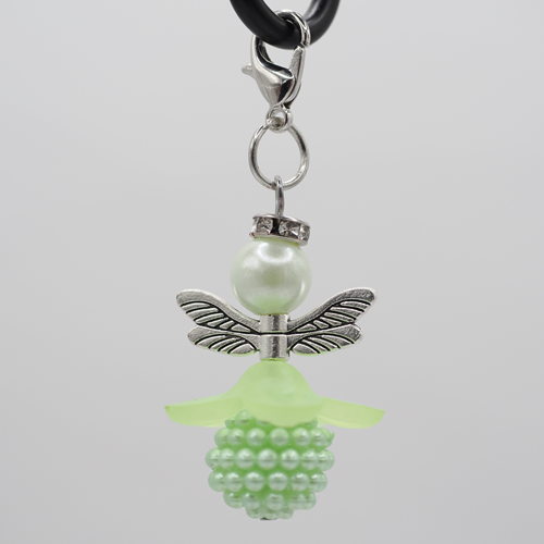 Schutzengel mit Blumenrock grün