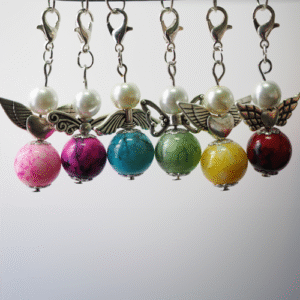 Schutzengel mit Marmorperlen set Schutzengel mit Marmorperlen set