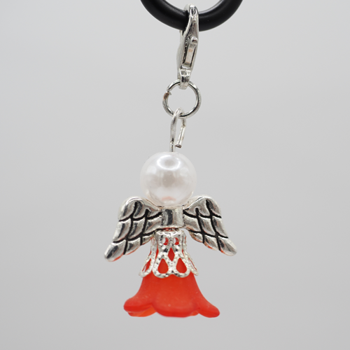 Schutzengel mit Rock rund rot