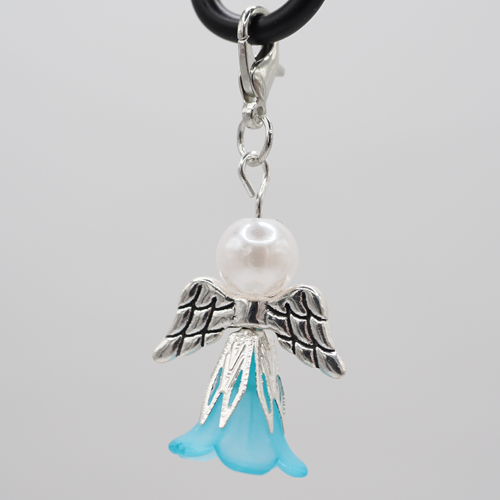 Schutzengel mit Rock spitz blau