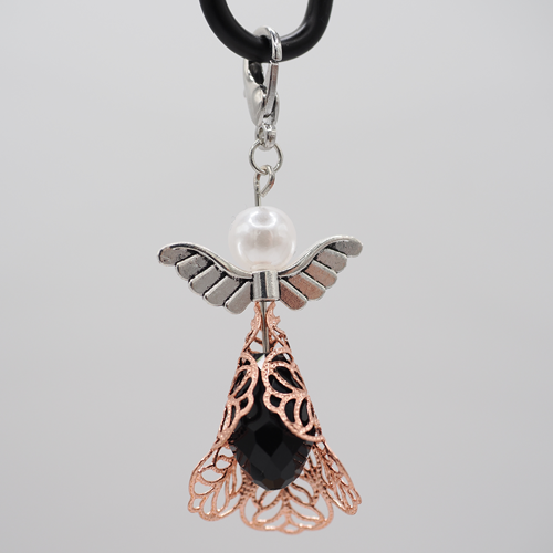 Schutzengel mit Rosa Kleid schwarz Schutzengel mit Rosa Kleid schwarz