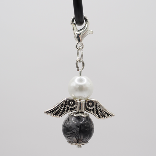 Schutzengel mit Rutilquarzperle Schutzengel mit Rutilquarzperle