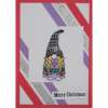 Weihnachtskarte Wichtel pink