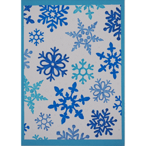 Weihnachtskarte Schneeflocken Weihnachtskarte Schneeflocken