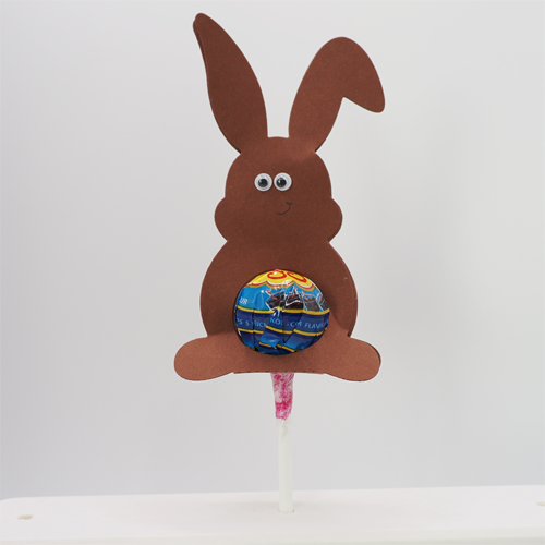 osterhase mit knick braun