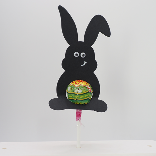 osterhase mit knick schwarz