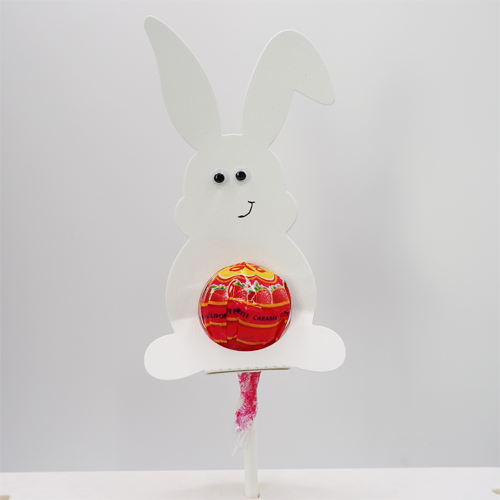 osterhase mit knick weiss